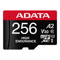 Produktbild för ADATA High Endurance - flash-minneskort - 256 GB - mikroSDXC UHS-I