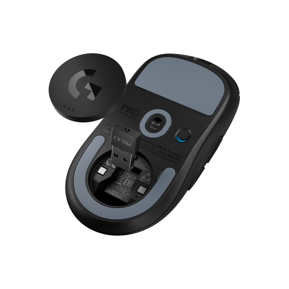 Produktbild för Logitech G PRO X SUPERLIGHT 2 - mus - gaming - 2.4 GHz - svart