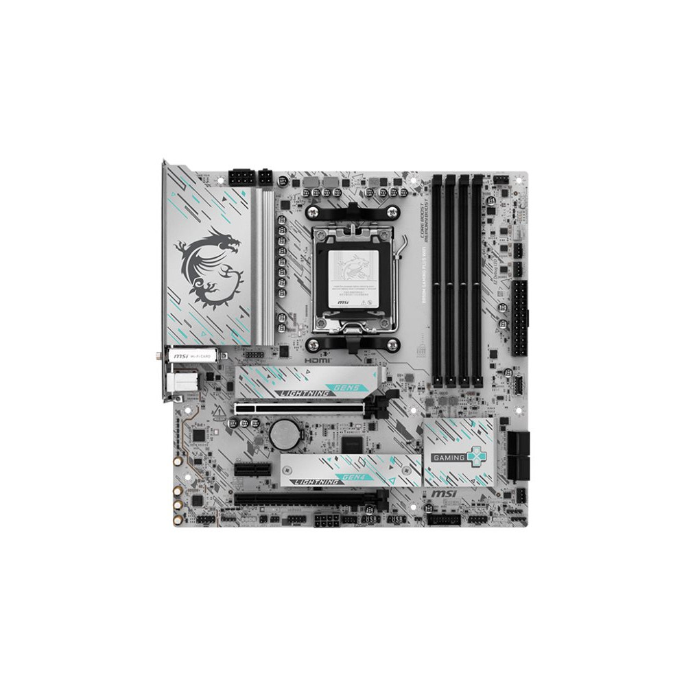 Produktbild för MSI B850M GAMING PLUS WIFI - moderkort - micro ATX - Socket AM5 - AMD B850