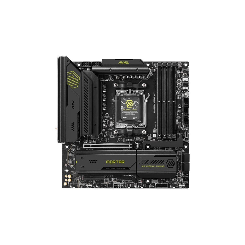 Produktbild för MSI MAG B850M MORTAR WIFI - moderkort - micro ATX - Socket AM5 - AMD B850