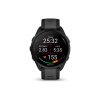 Produktbild för Garmin Forerunner 165 Music - svart - sportklocka med band - skiffergrå - 4 GB
