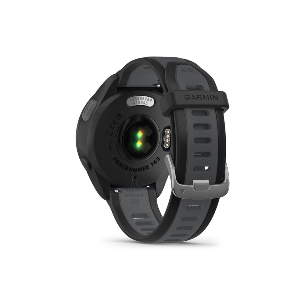 Produktbild för Garmin Forerunner 165 Music - svart - sportklocka med band - skiffergrå - 4 GB