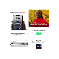 Produktbild för Apple iPhone 16e - vit - 5G smartphone - 128 GB - GSM