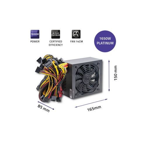 Qoltec Qoltec Monolith - nätaggregat - effektiv - 1650 watt