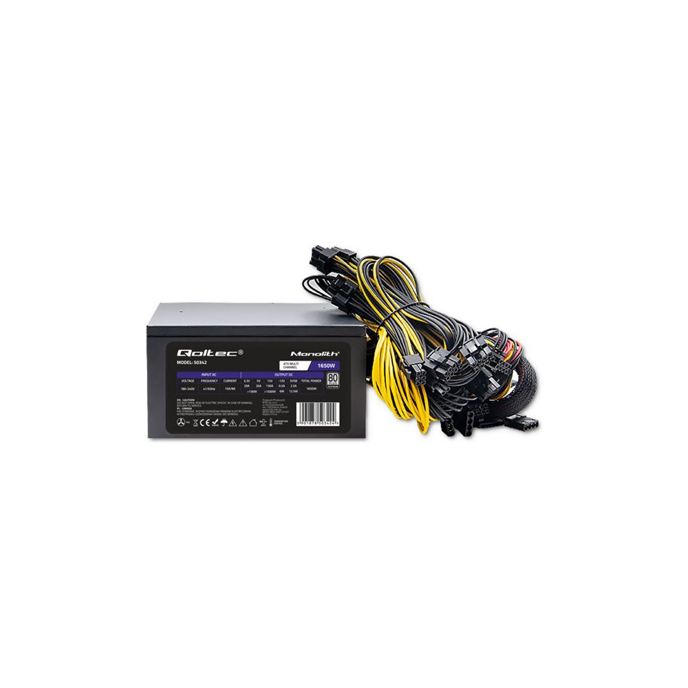 Produktbild för Qoltec Monolith - nätaggregat - effektiv - 1650 watt