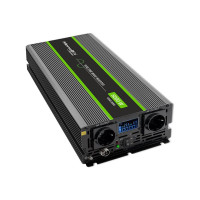 Produktbild för Qoltec Monolith - DC-AC-omriktare - ren sinusvåg, LCD - 3000 watt