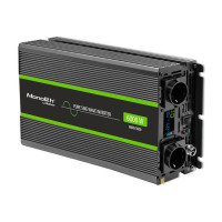 Produktbild för Qoltec Monolith - DC-AC-omriktare - ren sinusvåg, LCD - 3000 watt