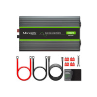 Produktbild för Qoltec Monolith - DC-AC-omriktare - ren sinusvåg, LCD - 3000 watt