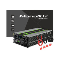 Produktbild för Qoltec Monolith - DC-AC-omriktare - ren sinusvåg, LCD - 3000 watt