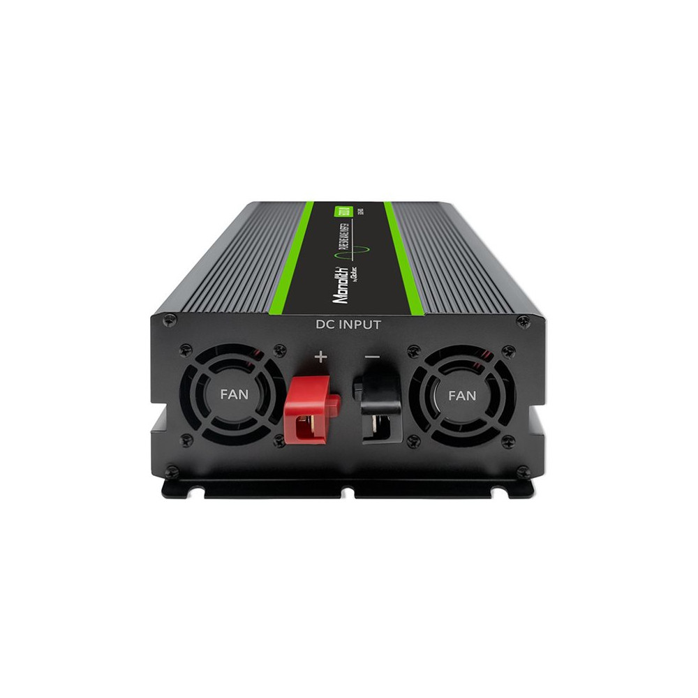 Produktbild för Qoltec Monolith - DC-AC-omriktare - ren sinusvåg, LCD - 3000 watt