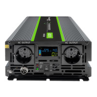 Produktbild för Qoltec Monolith - DC-AC-omriktare - ren sinusvåg, LCD - 3000 watt