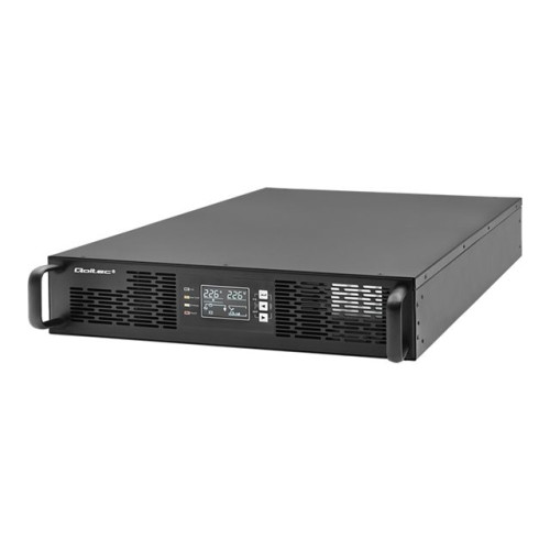 Qoltec Qoltec - UPS - effektfaktor 1,0, LCD, EPO, online - 3000 watt - 3000 VA