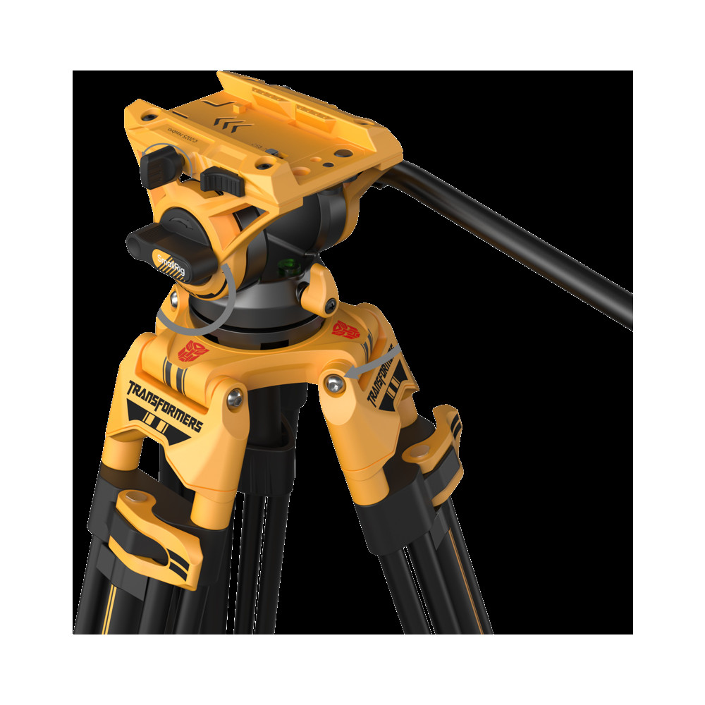 Produktbild för SmallRig 5523 Video Tripod with Heavy-Duty Fluid Head AD-01 (BumbleBee Edition）