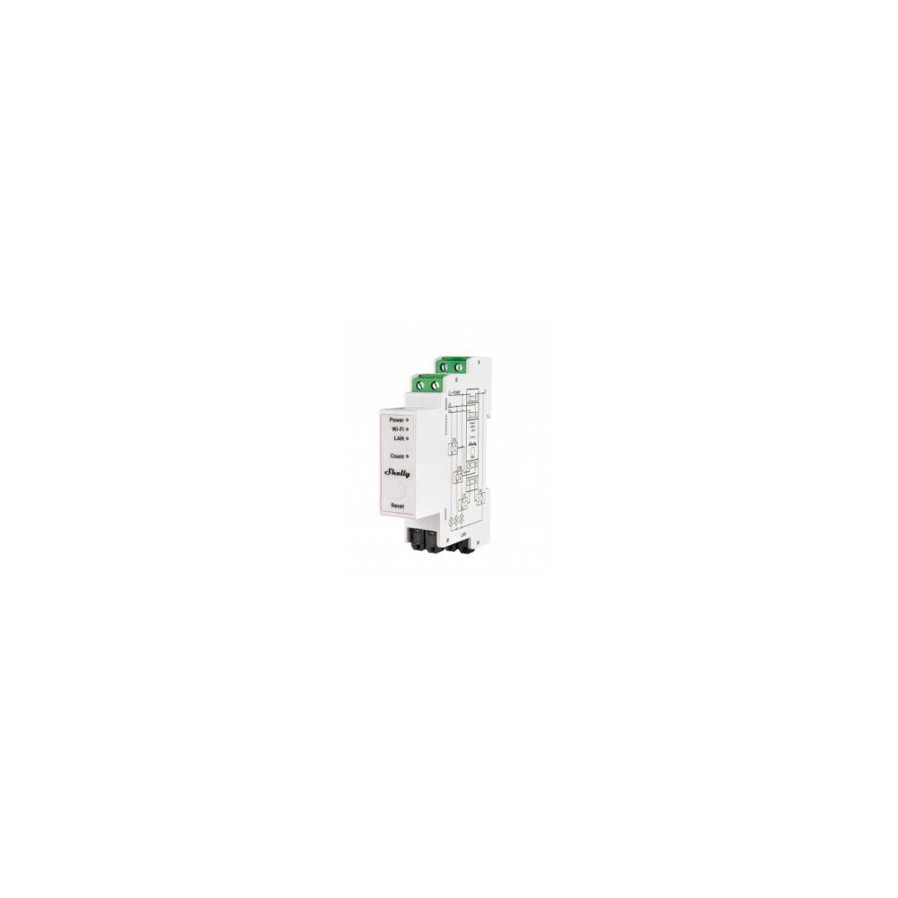 Produktbild för Shelly Pro Series 3EM - ström-/energimätare - 802.11b/g/n, Bluetooth 4.2 - vit