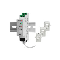 Produktbild för Shelly Pro Series 3EM - ström-/energimätare - 802.11b/g/n, Bluetooth 4.2 - vit