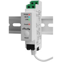 Produktbild för Shelly Pro Series 3EM - ström-/energimätare - 802.11b/g/n, Bluetooth 4.2 - vit