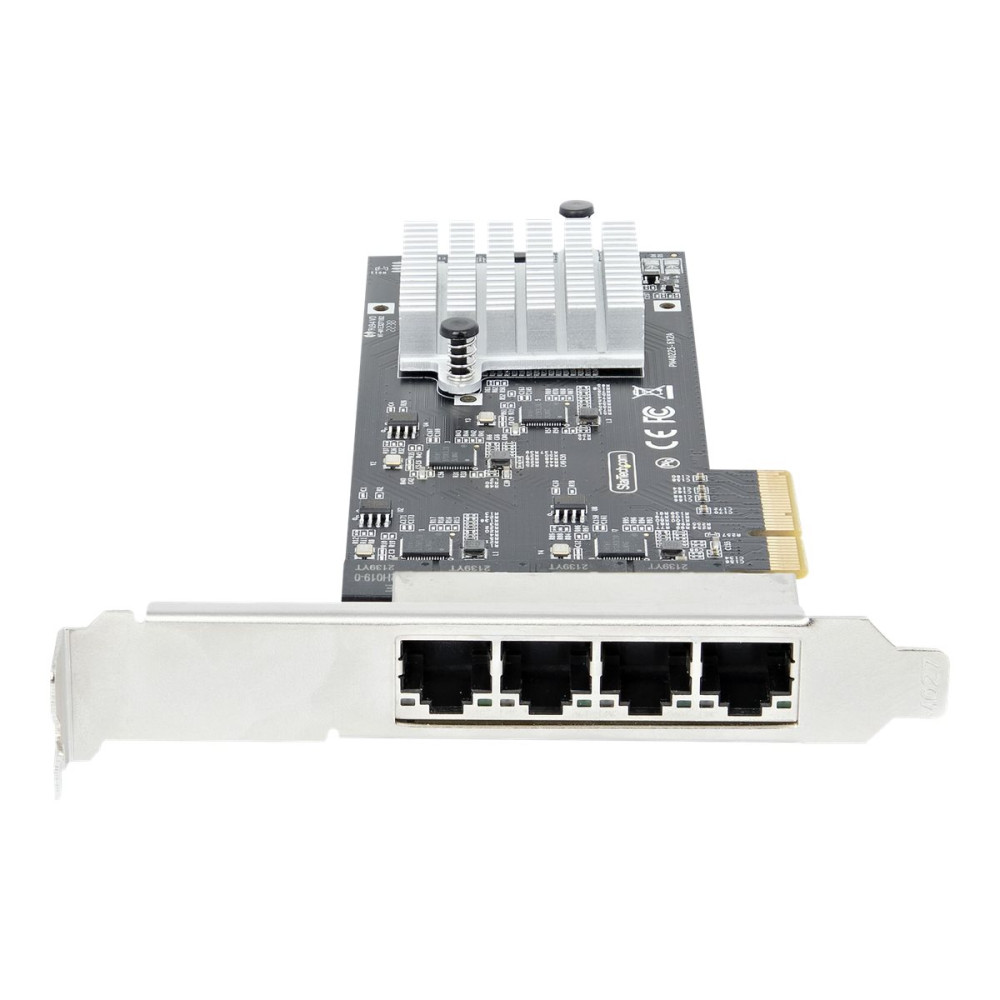 Produktbild för Startech 4-Port 2.5Gbps NBASE-T PCIe Network Card, Intel I225-V Chip, Quad Port Computer Network Card, Multi-Gigabit NIC, PCI Express Server LAN Card, Desktop Ethernet Interface Card, PCI Express 2.0 (PR42GI-NETWORK-CARD) - nätverksadapter - PCIe 2.0 x4 -