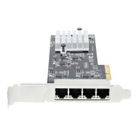 Produktbild för Startech 4-Port 2.5Gbps NBASE-T PCIe Network Card, Intel I225-V Chip, Quad Port Computer Network Card, Multi-Gigabit NIC, PCI Express Server LAN Card, Desktop Ethernet Interface Card, PCI Express 2.0 (PR42GI-NETWORK-CARD) - nätverksadapter - PCIe 2.0 x4 -