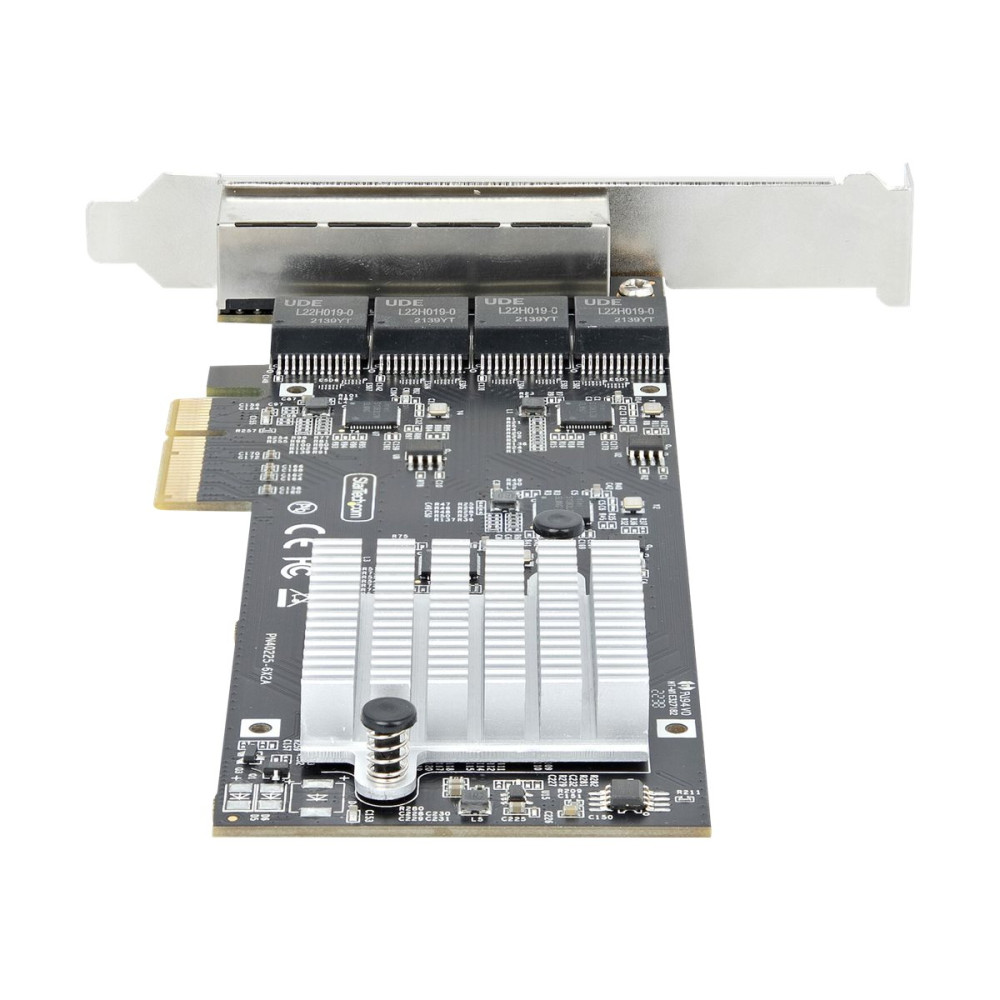 Produktbild för Startech 4-Port 2.5Gbps NBASE-T PCIe Network Card, Intel I225-V Chip, Quad Port Computer Network Card, Multi-Gigabit NIC, PCI Express Server LAN Card, Desktop Ethernet Interface Card, PCI Express 2.0 (PR42GI-NETWORK-CARD) - nätverksadapter - PCIe 2.0 x4 -