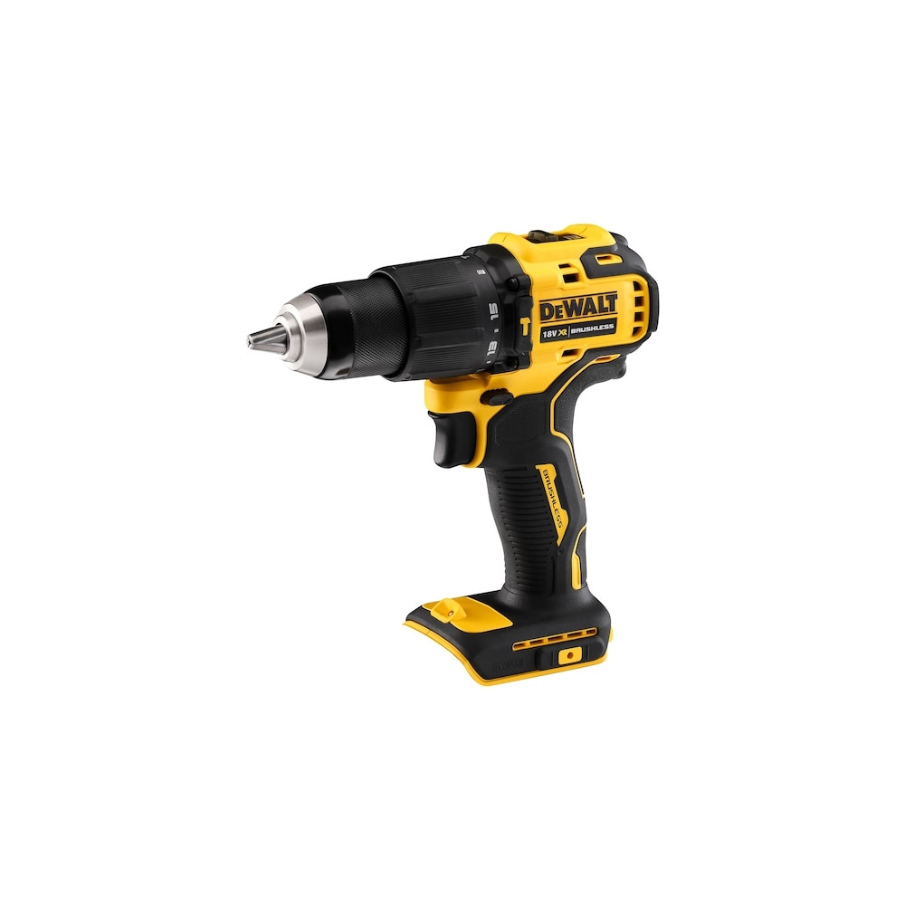 Produktbild för DeWALT DCD709N-XJ, Borr med pistolgrepp, utan nyckel, Borstl...