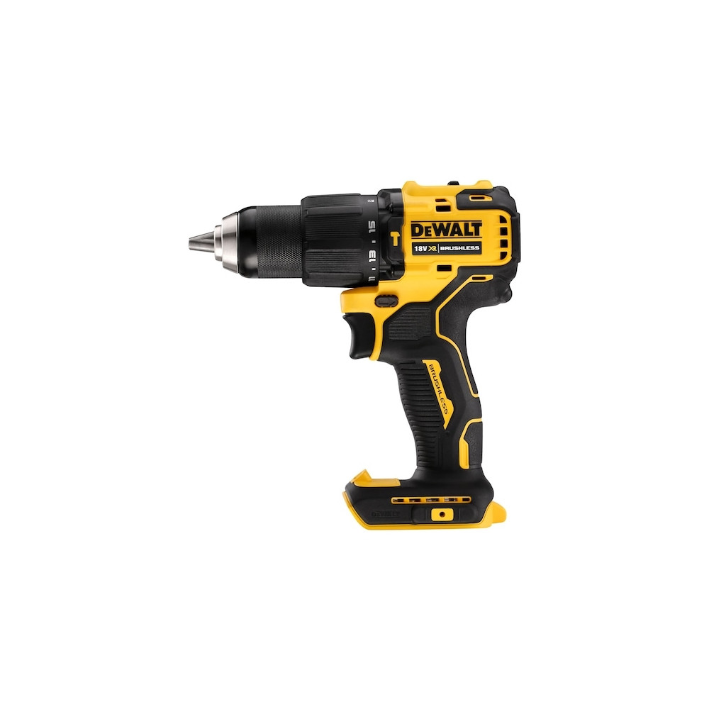 Produktbild för DeWALT DCD709N-XJ, Borr med pistolgrepp, utan nyckel, Borstl...