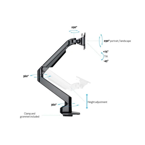 MULTIBRACKETS Multibrackets M VESA Gas Lift Arm Single HD