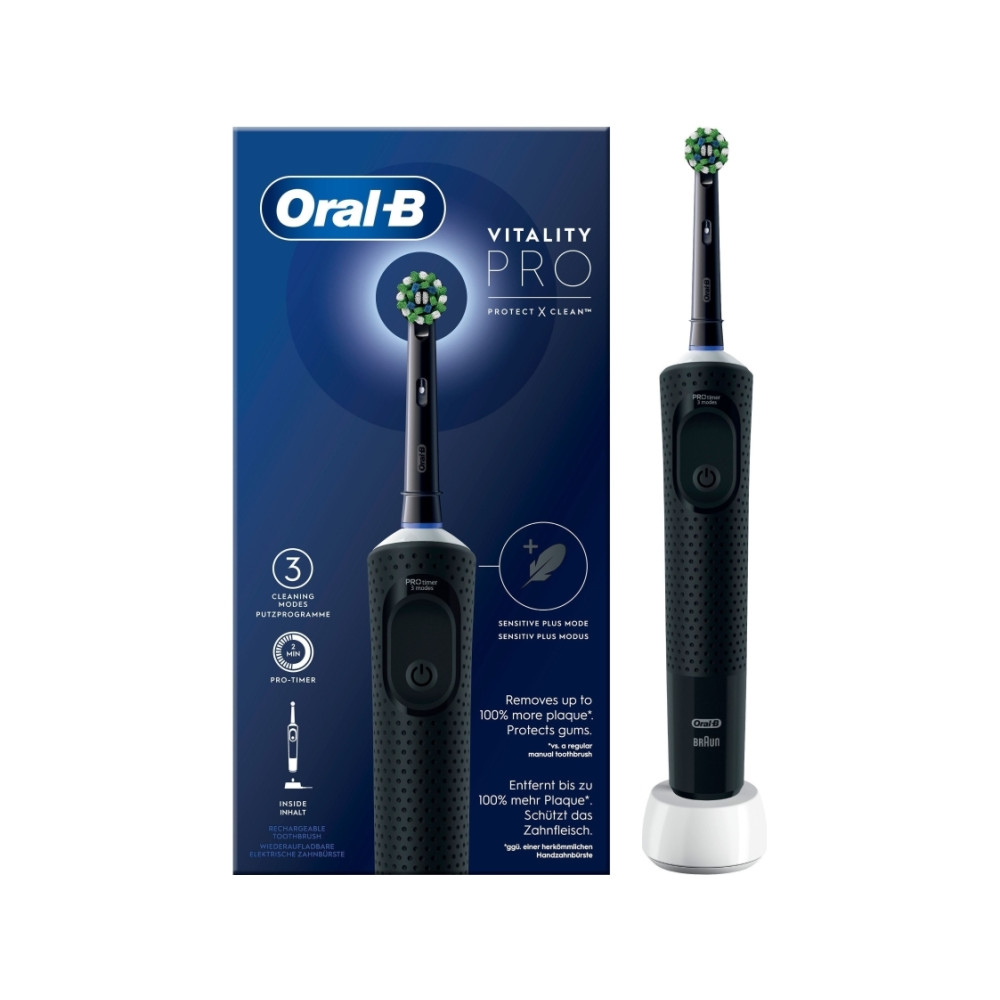 Produktbild för Oral-B Vitality Pro, Vuxen, Roterande tandborste, Daglig vår...