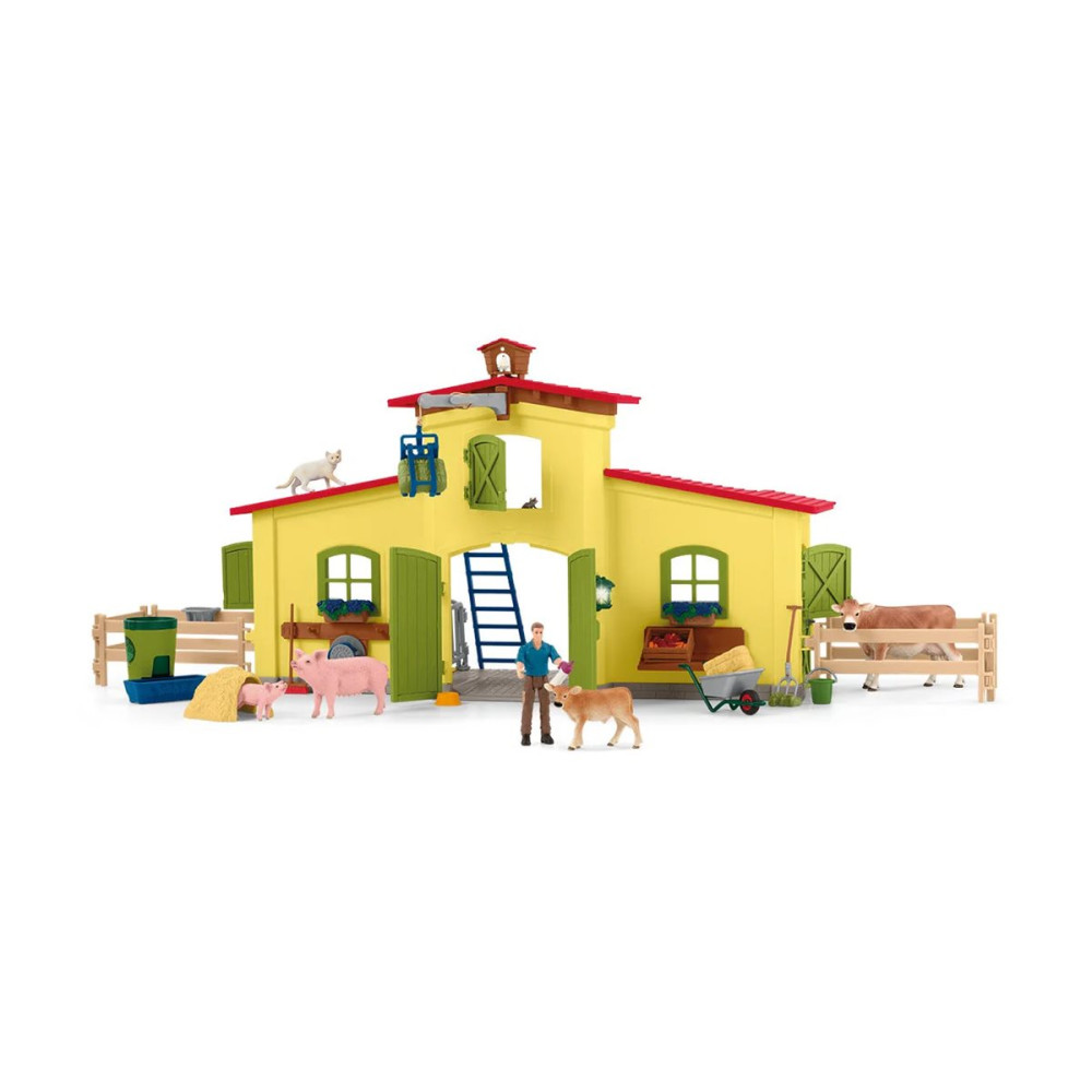 Produktbild för Schleich Farm World - Large Farm with Animals and Accessories