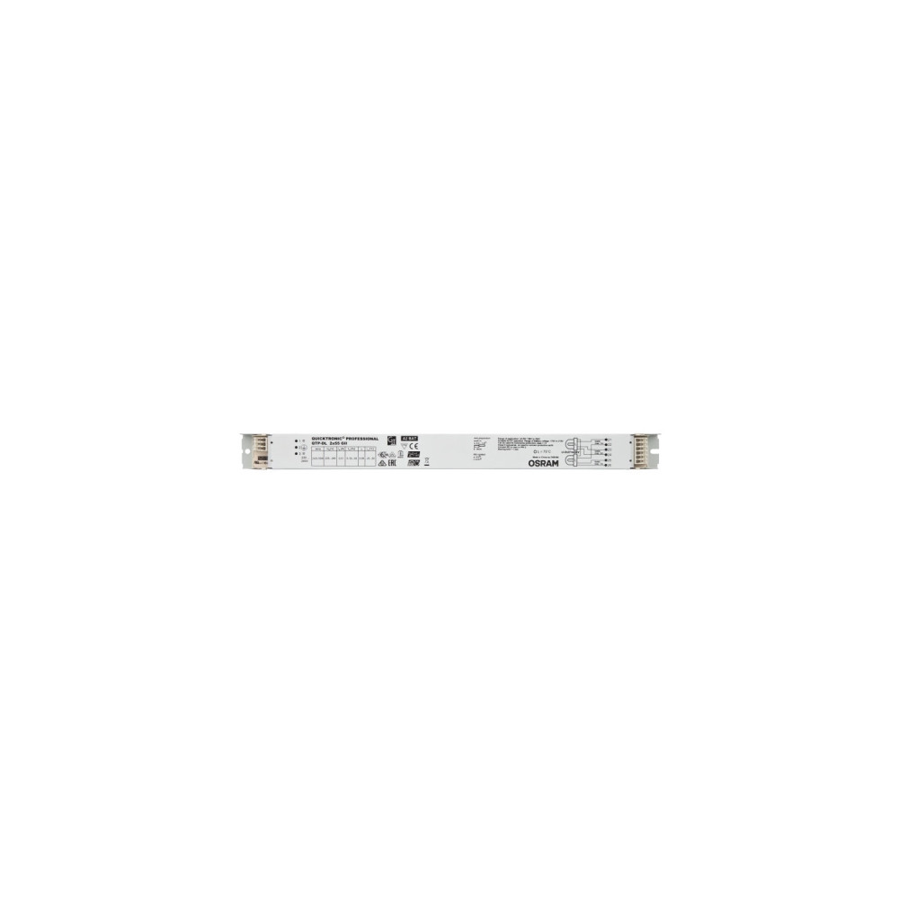 Produktbild för Osram QTP-DL 2X55 GII, 50000 t, -20