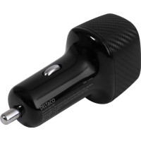 Produktbild för DELTACO strömadapter för bil - USB-C, USB - 63 Watt