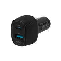 Produktbild för DELTACO strömadapter för bil - USB-C, USB - 63 Watt