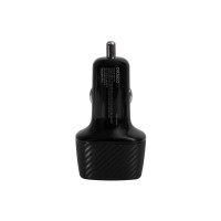 Produktbild för DELTACO strömadapter för bil - USB-C, USB - 63 Watt