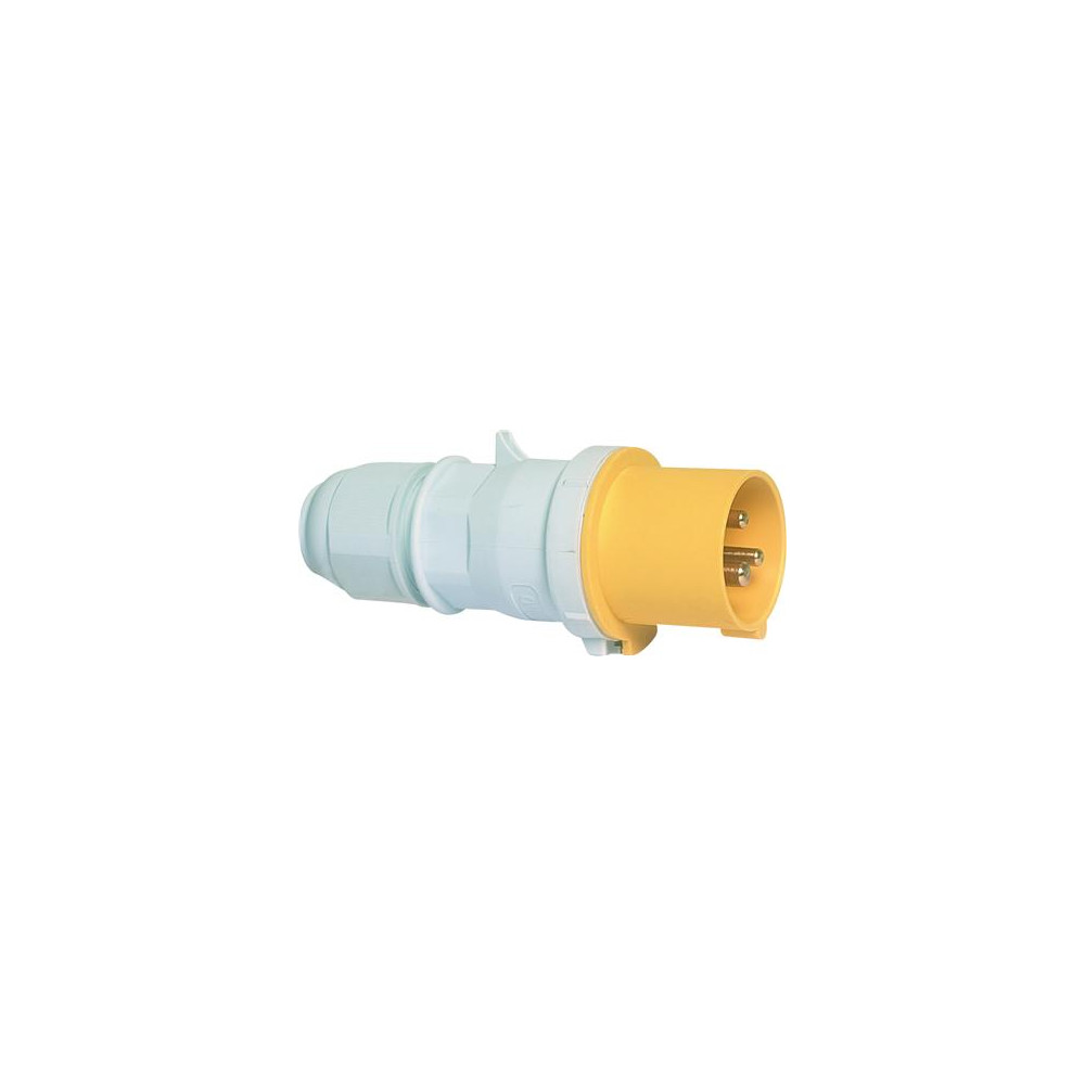 Produktbild för BALS CEE stickpropp 16A 110V, klocka H4, 3-polig gul, IP44,...