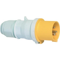 Produktbild för BALS CEE stickpropp 16A 110V, klocka H4, 3-polig gul, IP44,...