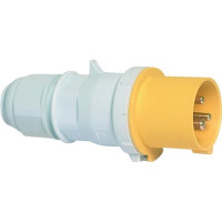 Produktbild för BALS CEE stickpropp 16A 110V, klocka H4, 3-polig gul, IP44,...