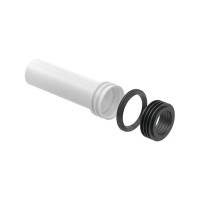 Produktbild för Geberit Ifö wc-adapter & tätningsring med spolrör för inbygg...