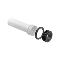 Produktbild för Geberit Ifö wc-adapter & tätningsring med spolrör för inbygg...