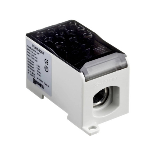 Ouneva Oy OJL distributionsblock 280A, in Al/Cu 35-120 mm², ut Cu 2*(6...