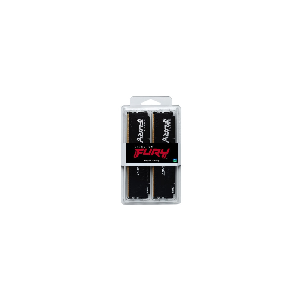 Produktbild för Kingston FURY Beast - DDR5 - sats - 16 GB: 2 x 8 GB - DIMM 288-pin / PC5-44800 - ej buffrad