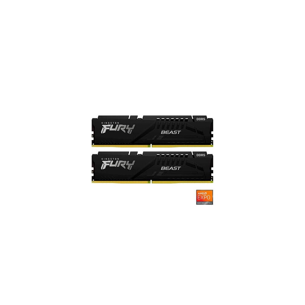 Produktbild för Kingston FURY Beast - DDR5 - sats - 16 GB: 2 x 8 GB - DIMM 288-pin / PC5-44800 - ej buffrad