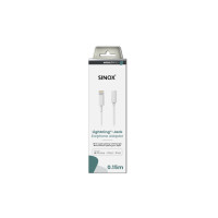 Produktbild för Sinox SXI03250MFI, 0,15 m, Lightning, 3,5 mm, Hankontakt, Ho...