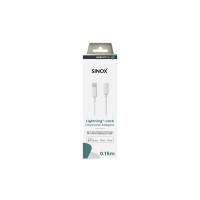 Produktbild för Sinox SXI03250MFI, 0,15 m, Lightning, 3,5 mm, Hankontakt, Ho...