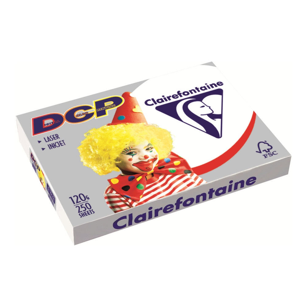 Produktbild för Clairefontaine DCP - vanligt papper - 250 ark - A3 - 120 g/m²