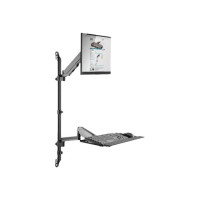 Produktbild för DIGITUS DA-90372 monteringssats - för LCD-skärm/tangentbord/mus/processor - svart