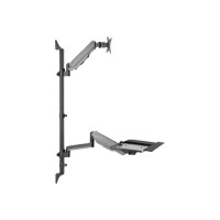 Produktbild för DIGITUS DA-90372 monteringssats - för LCD-skärm/tangentbord/mus/processor - svart