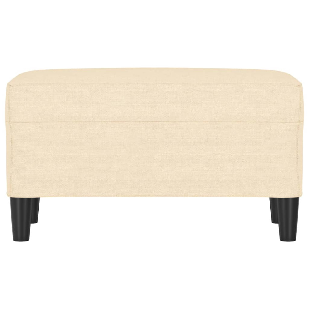 Produktbild för Bänk gräddvit 70x35x41 cm tyg