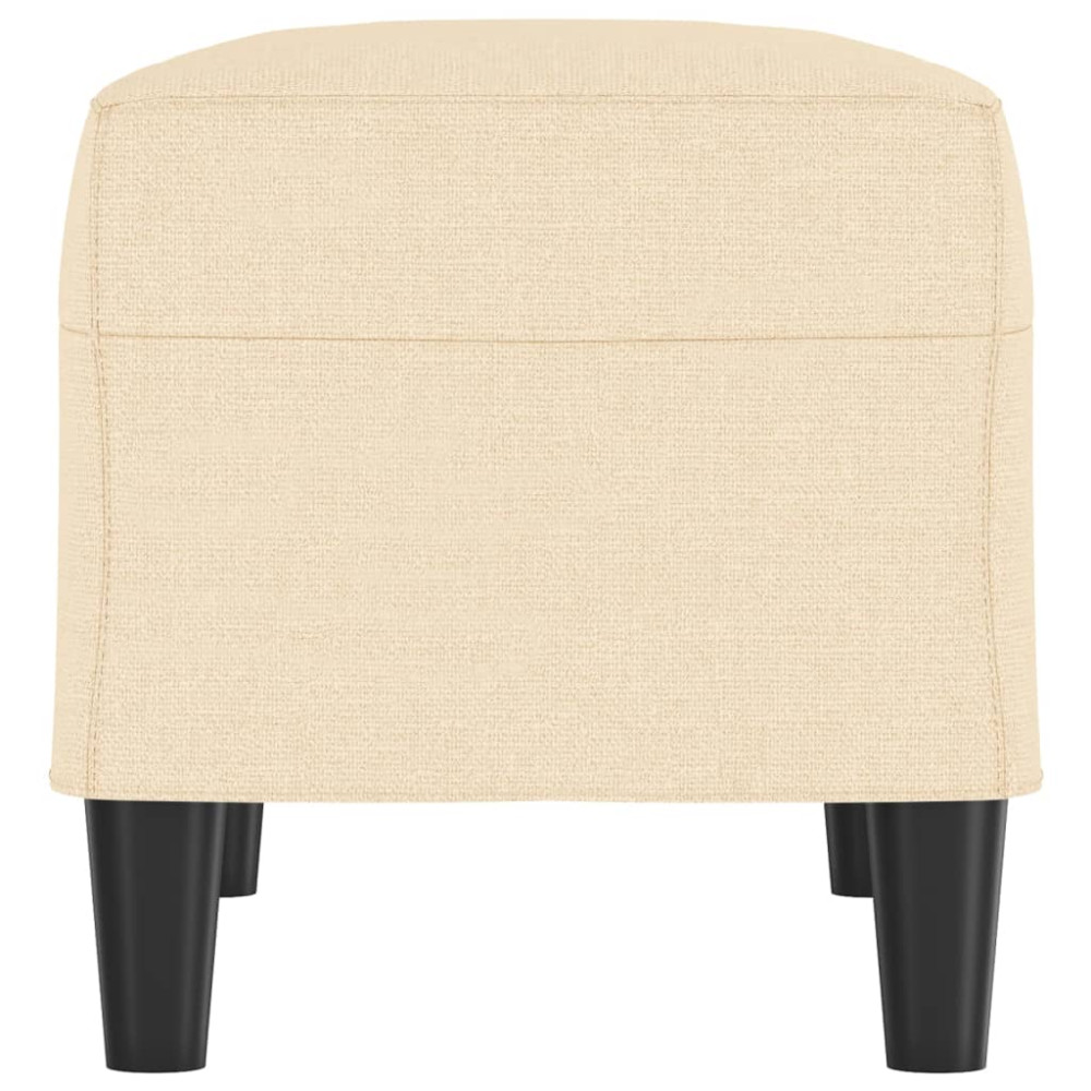 Produktbild för Bänk gräddvit 70x35x41 cm tyg