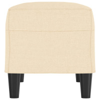 Produktbild för Bänk gräddvit 70x35x41 cm tyg