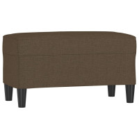 Produktbild för Bänk brun 70x35x41 cm tyg