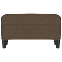 Produktbild för Bänk brun 70x35x41 cm tyg
